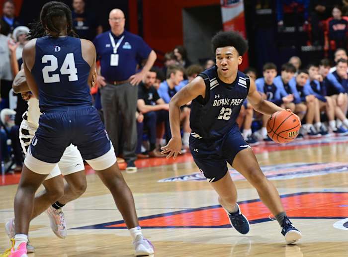 DePaul Prep Mount Carmel Illinois boys basketball March 9 2024 Tim Vizer 26789